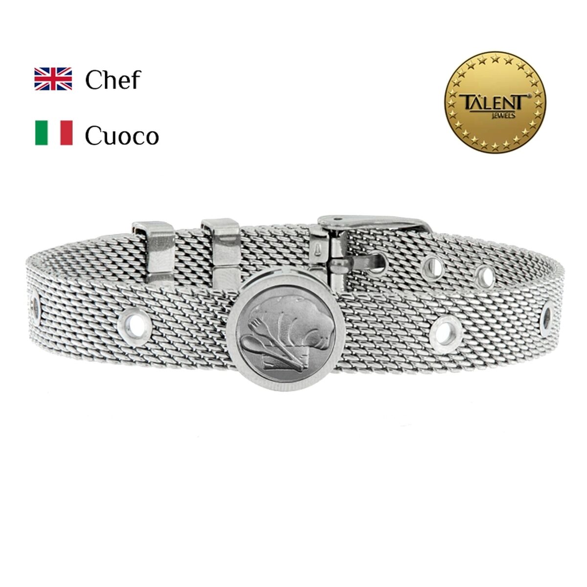 Unisex Bracelet Chef Talent Jewels TJA-3-05-03-1-235 Silver
