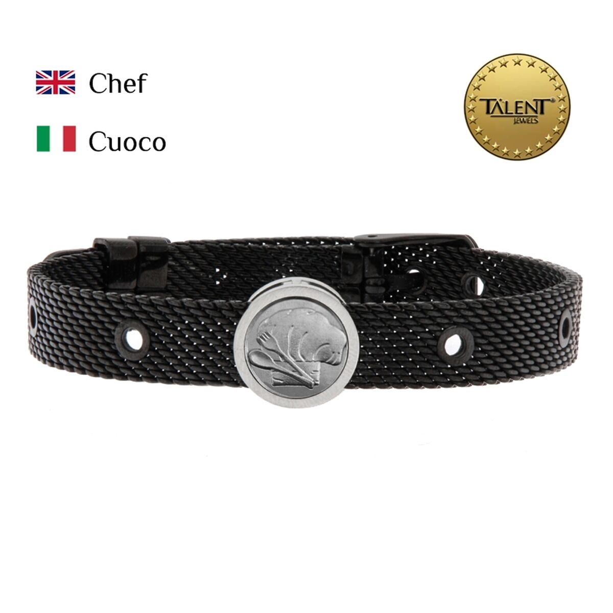 Unisex Bracelet Chef Talent Jewels TJA-3-05-03-2-235 Black
