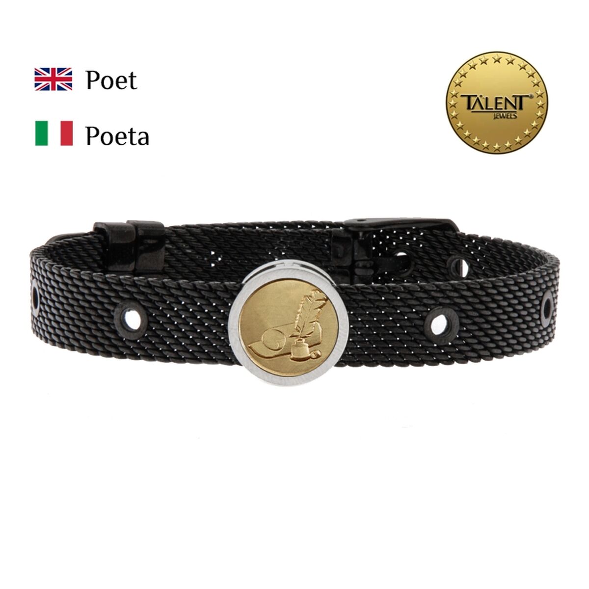 Unisex Bracelet Poet Talent Jewels TJA-3-12-01-2-235 Black