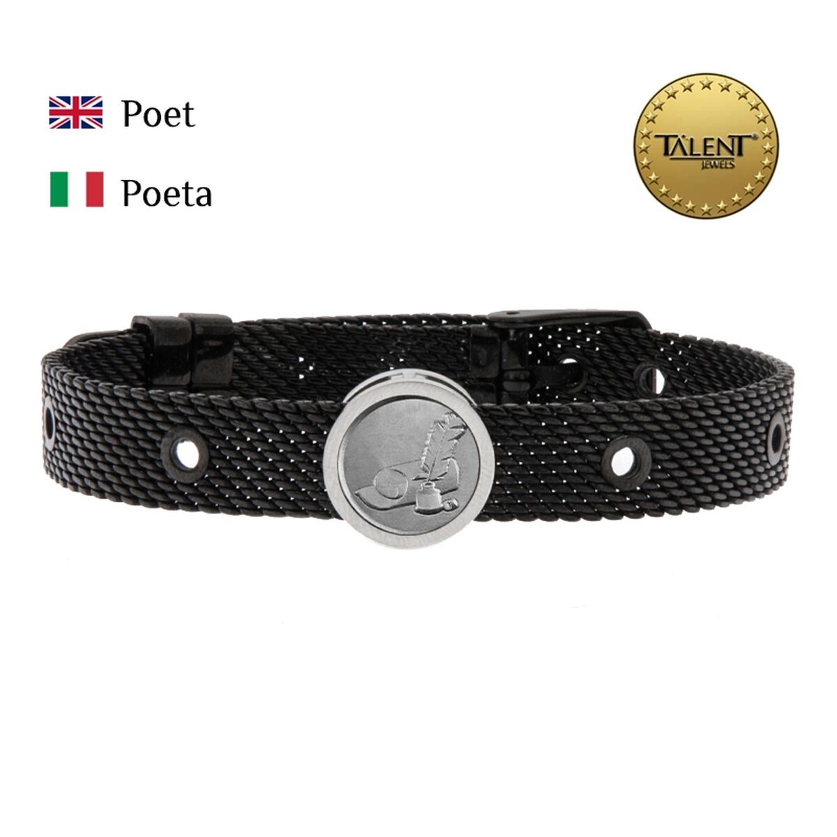 Unisex Bracelet Poet Talent Jewels TJA-3-12-03-2-235 Black
