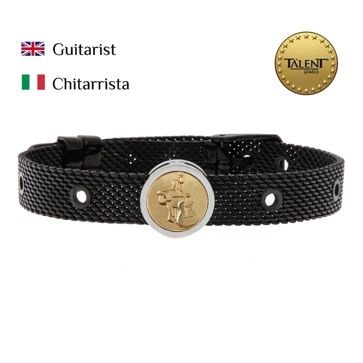 Unisex Bracelet Guitarist Talent Jewels TJA-4-03-01-2-235 Black