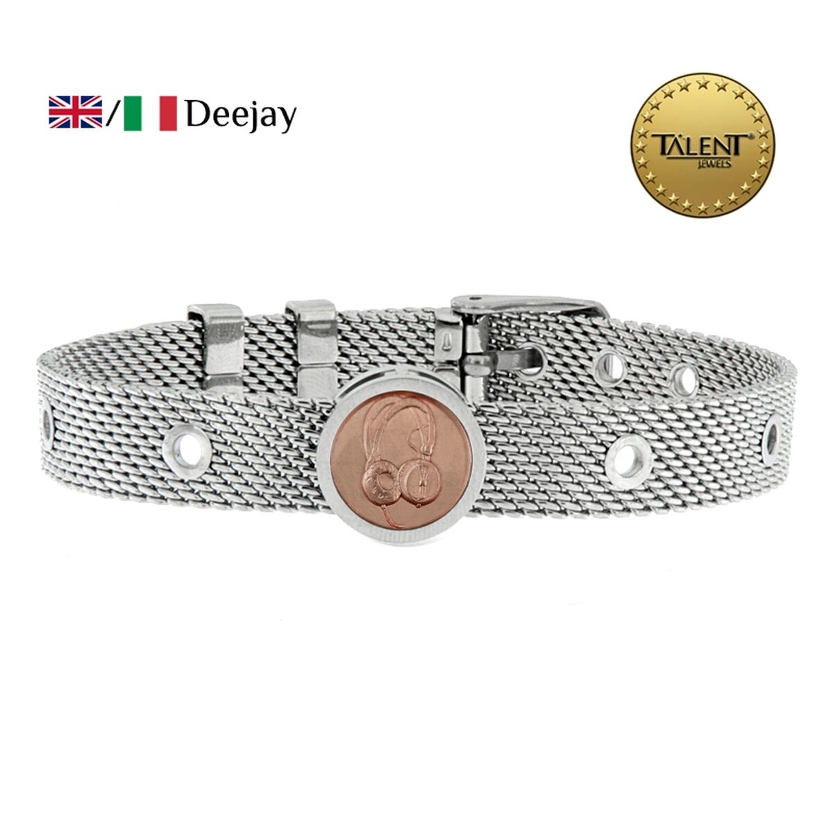 Unisex Bracelet Deejay Talent Jewels TJA-4-05-02-1-235 Silver