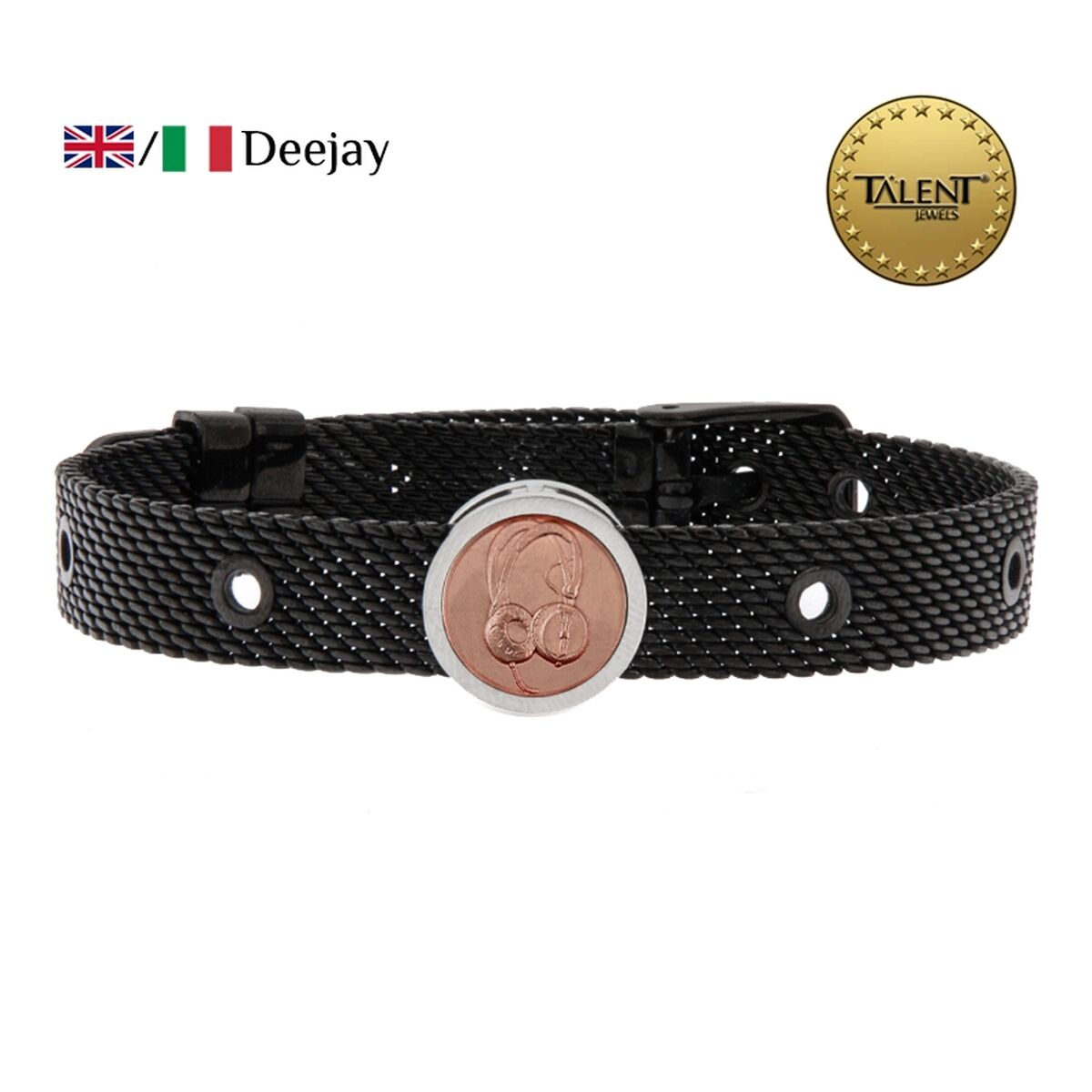 Unisex Bracelet Deejay Talent Jewels TJA-4-05-02-2-235 Black