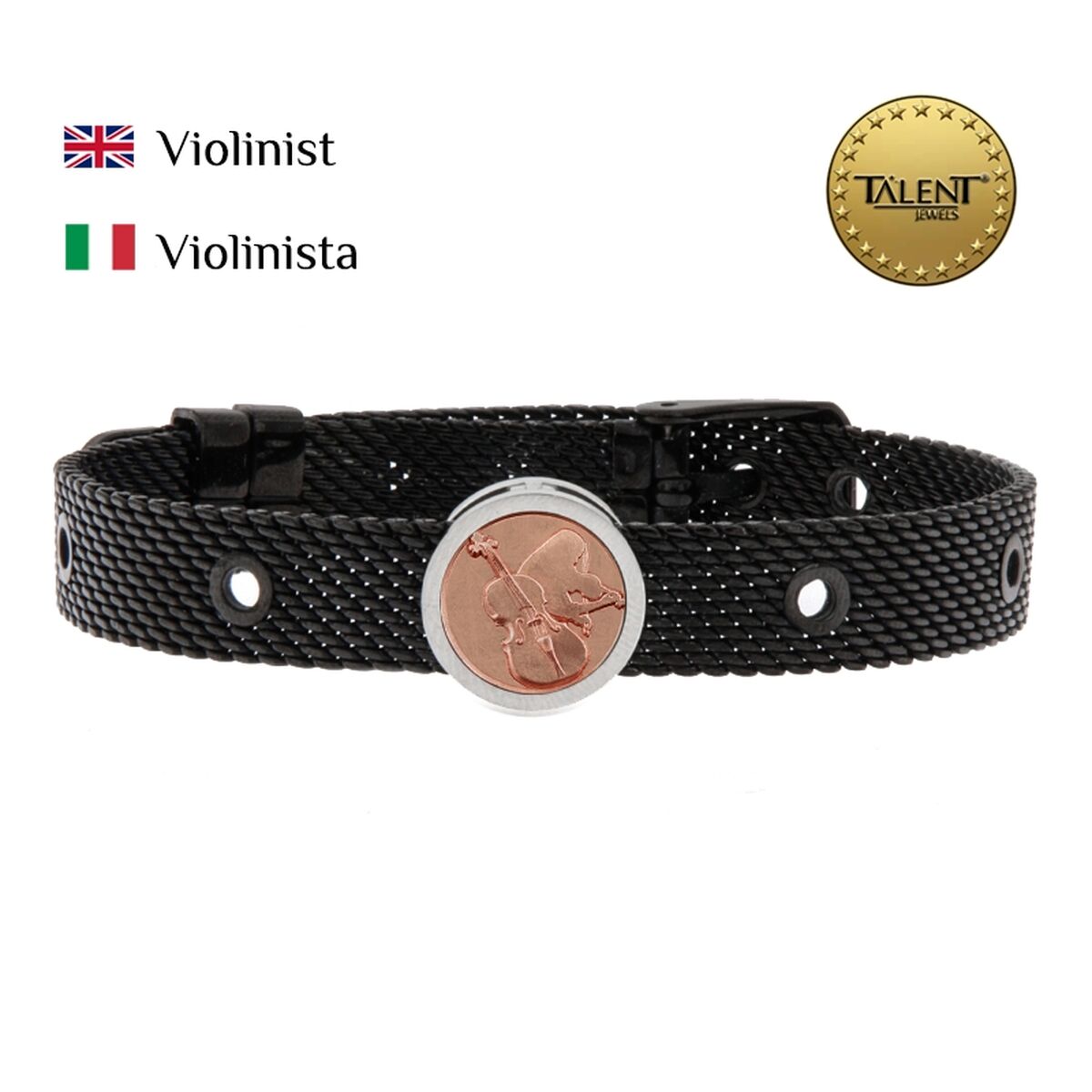Unisex Bracelet Violinist Talent Jewels TJA-4-09-02-2-235 Black