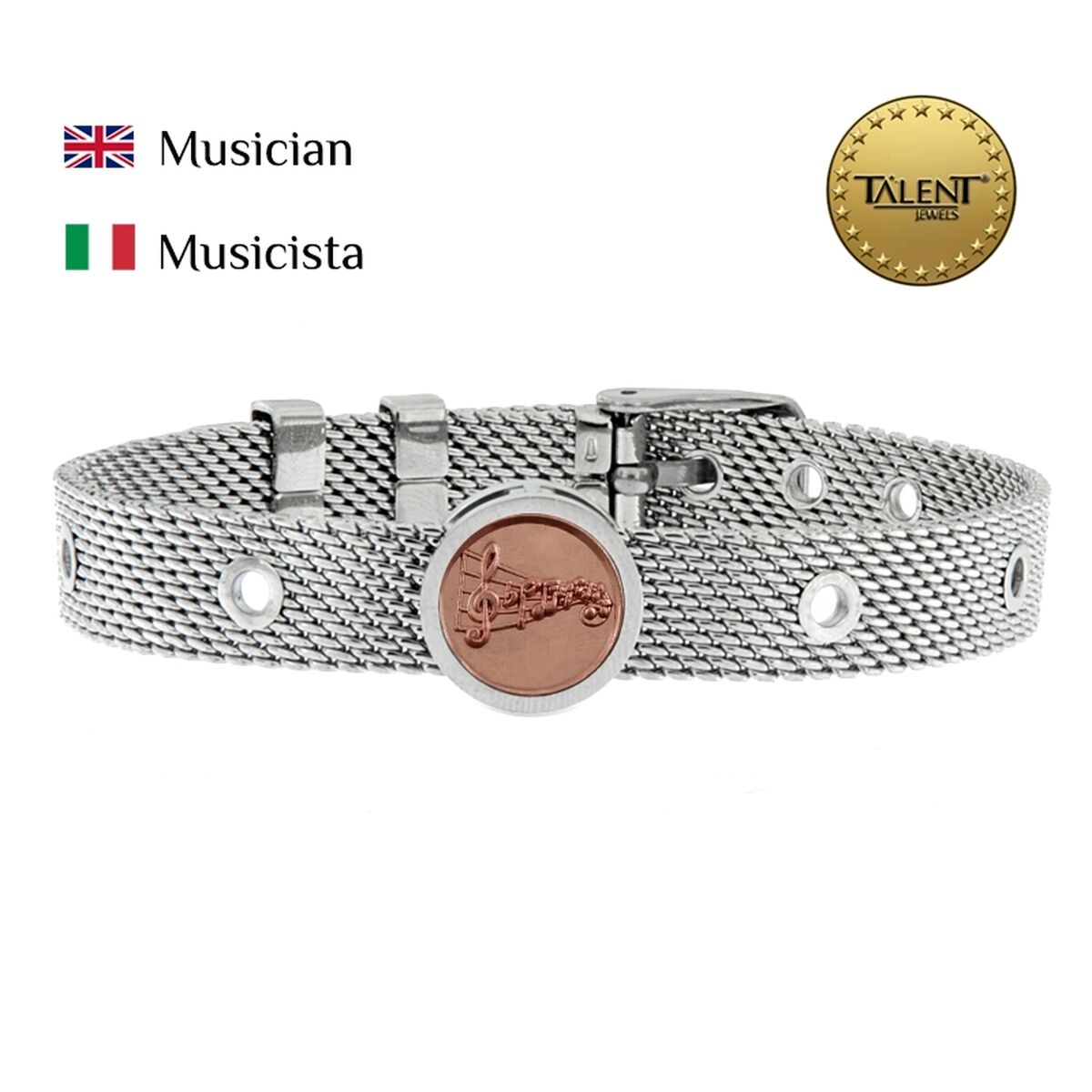 Unisex Bracelet Musician Talent Jewels TJA-4-11-02-1-235 Silver