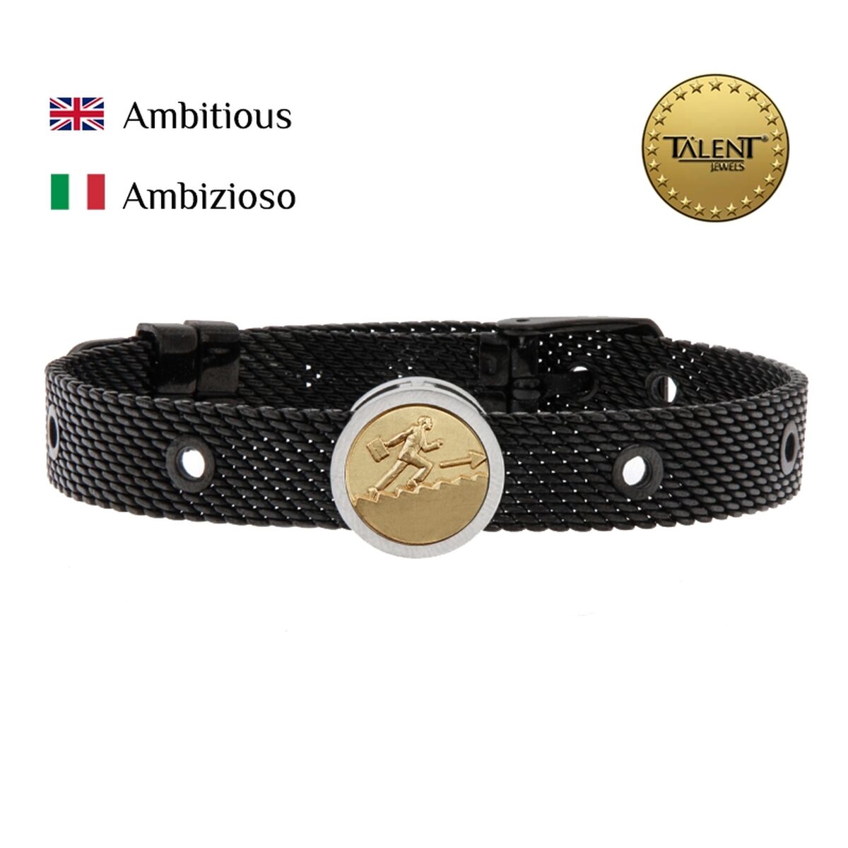 Unisex Bracelet Ambitious Talent Jewels TJA-5-02-01-2-235 Black