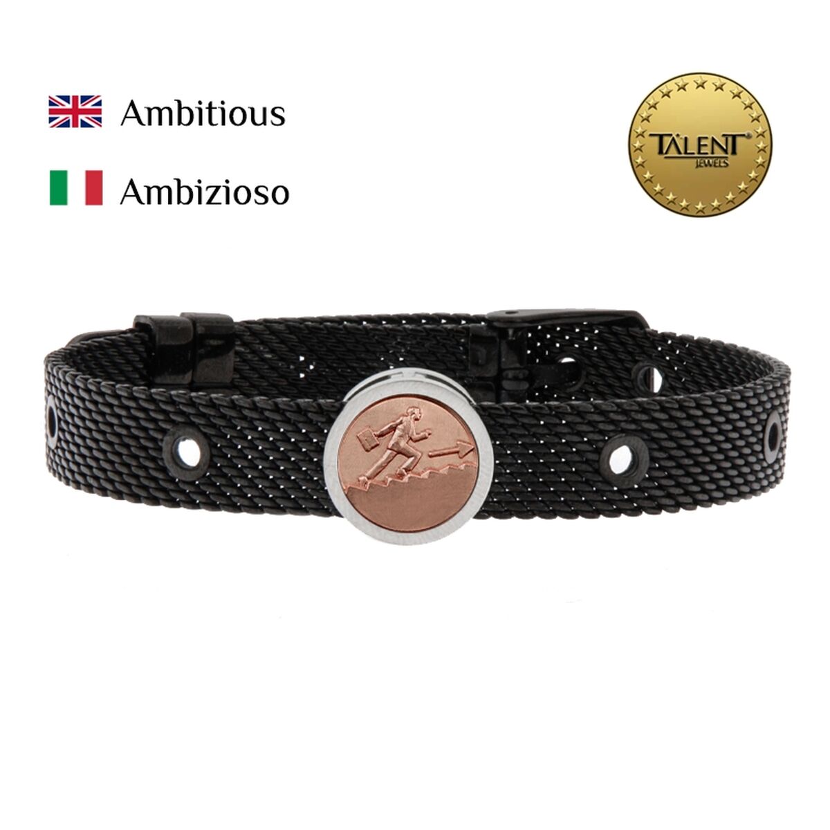 Unisex Bracelet Ambitious Talent Jewels TJA-5-02-02-2-235 Black
