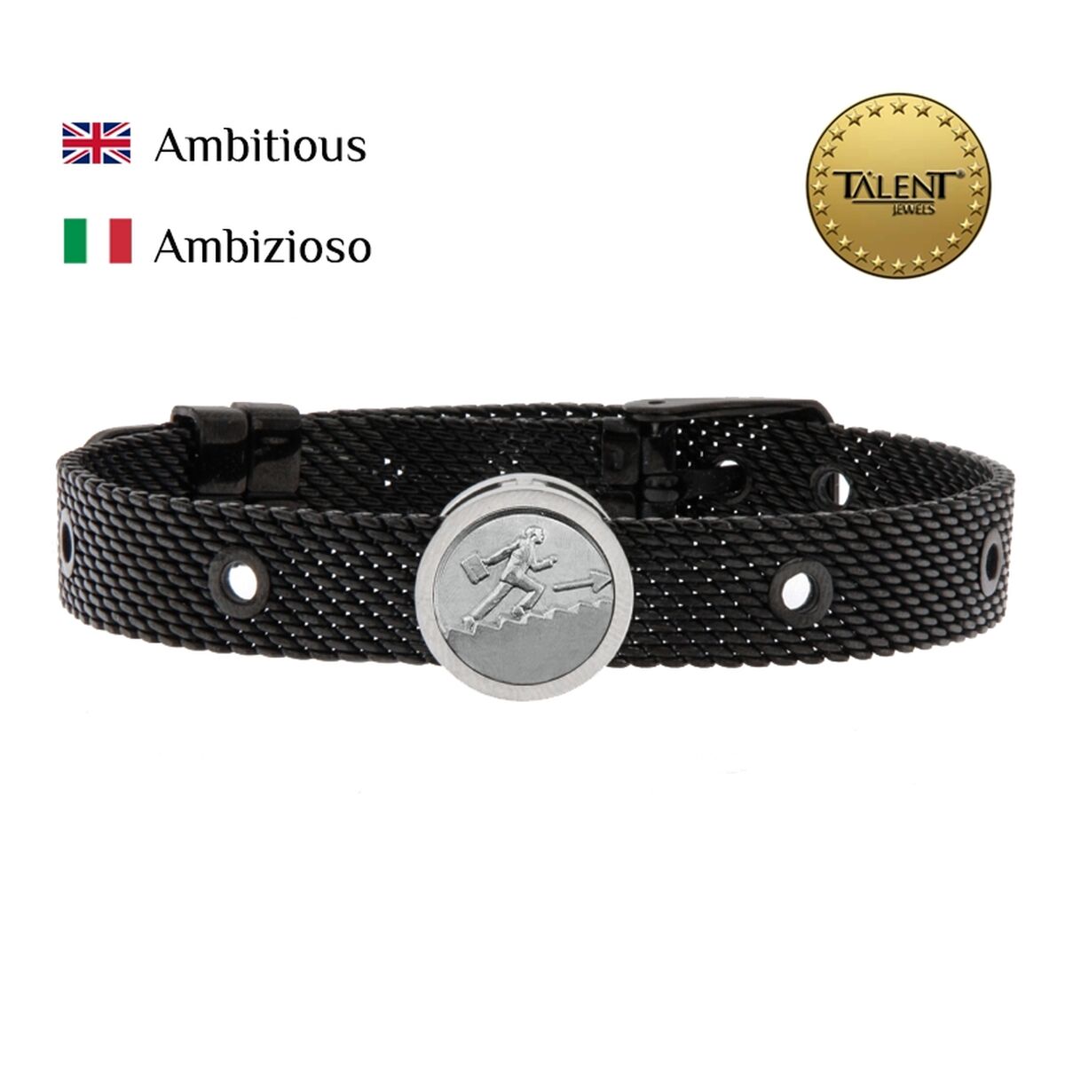 Unisex Bracelet Ambitious Talent Jewels TJA-5-02-03-2-235 Black