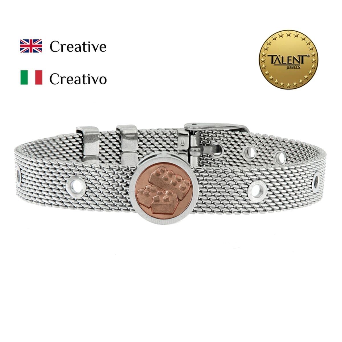 Unisex Bracelet Creative Talent Jewels TJA-5-06-02-1-235 Silver