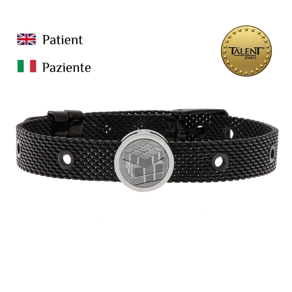 Unisex Bracelet Patient Talent Jewels TJA-5-09-03-2-235 Black