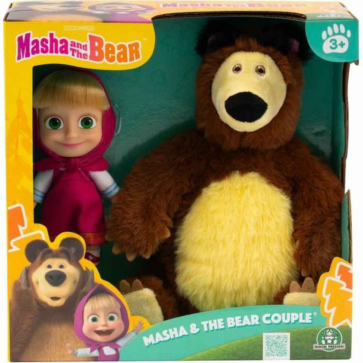 Action Figure MASHA AND THE BEAR MHA21 2 Pieces (2 Units)