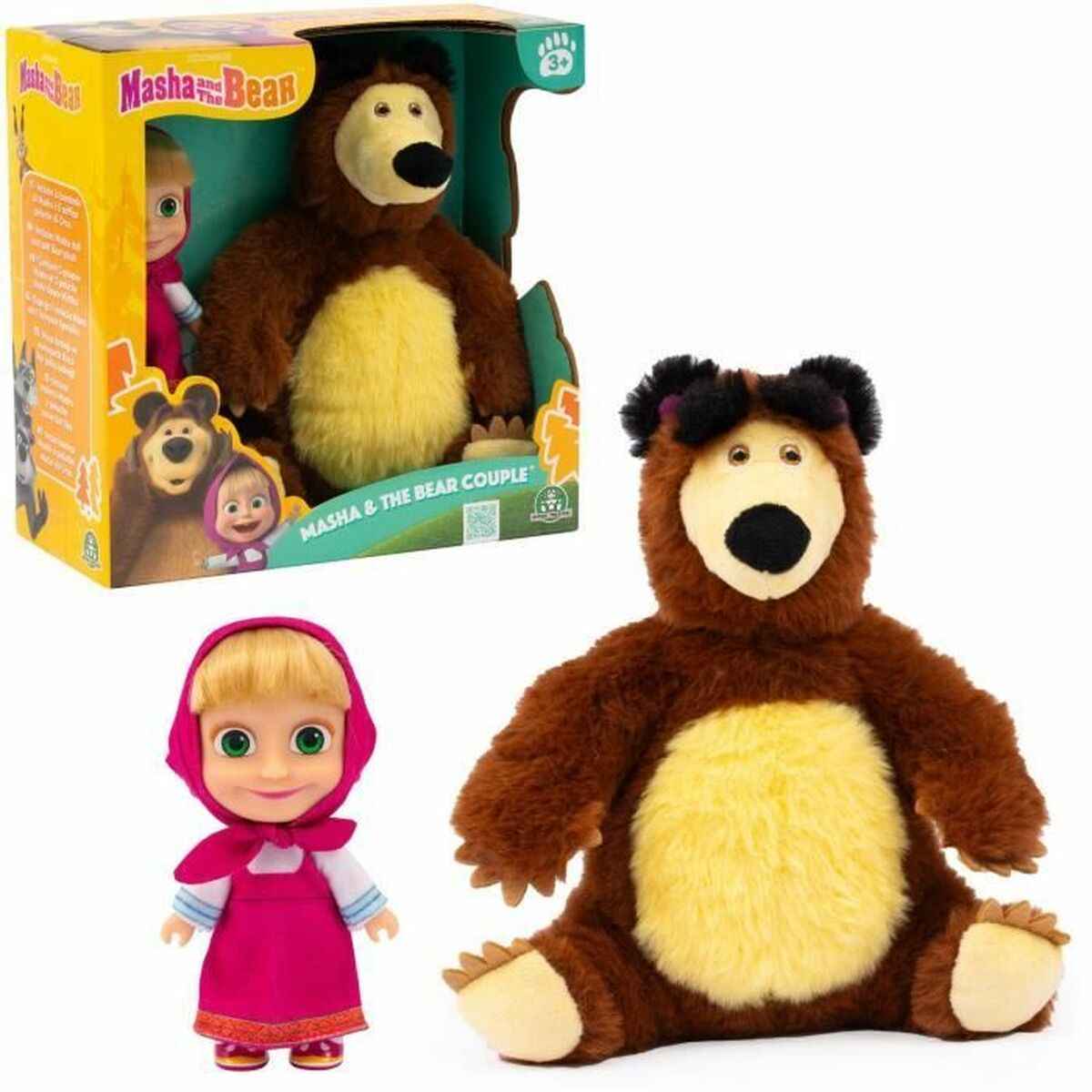 Action Figure MASHA AND THE BEAR MHA21 2 Pieces (2 Units)