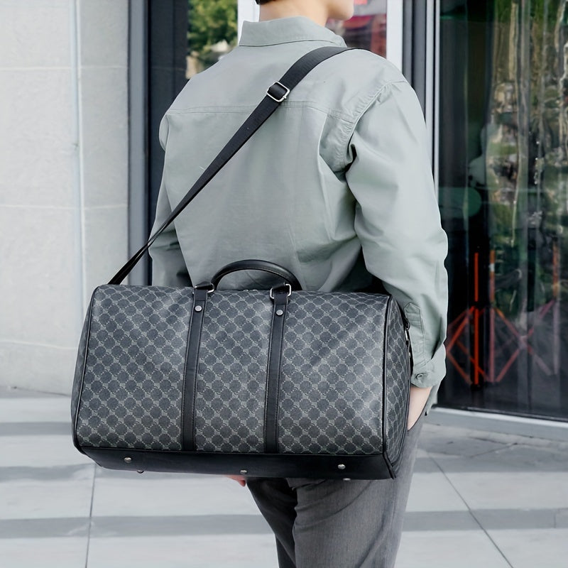 A Large Capacity Black Tote Bag for Travel, Gym, and Short Trips.