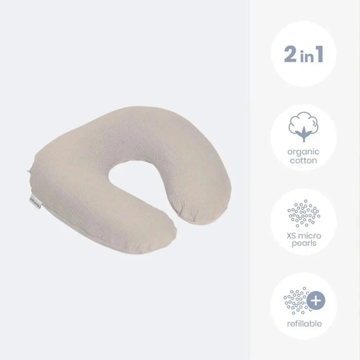 Doomoo Softy Muslin Nursing Pillow - Jersey Sand