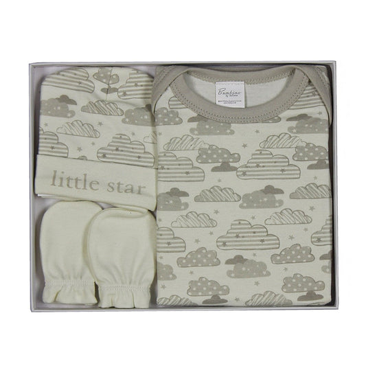 Bambino By Juliana Baby Gift - Babygrow Body Suit Hat & Mittens - CG947 - New