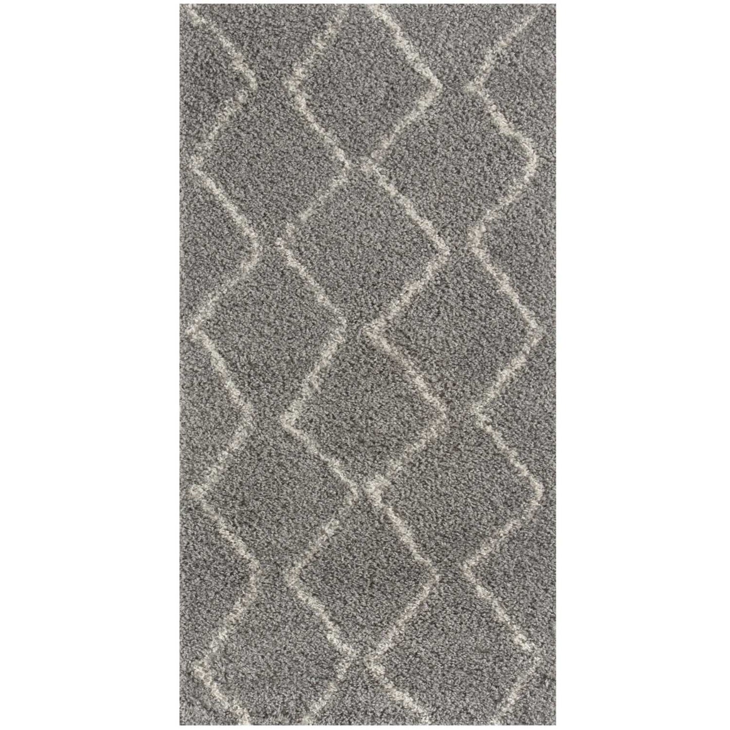 Moroccan Grey Shaggy Rug | 810