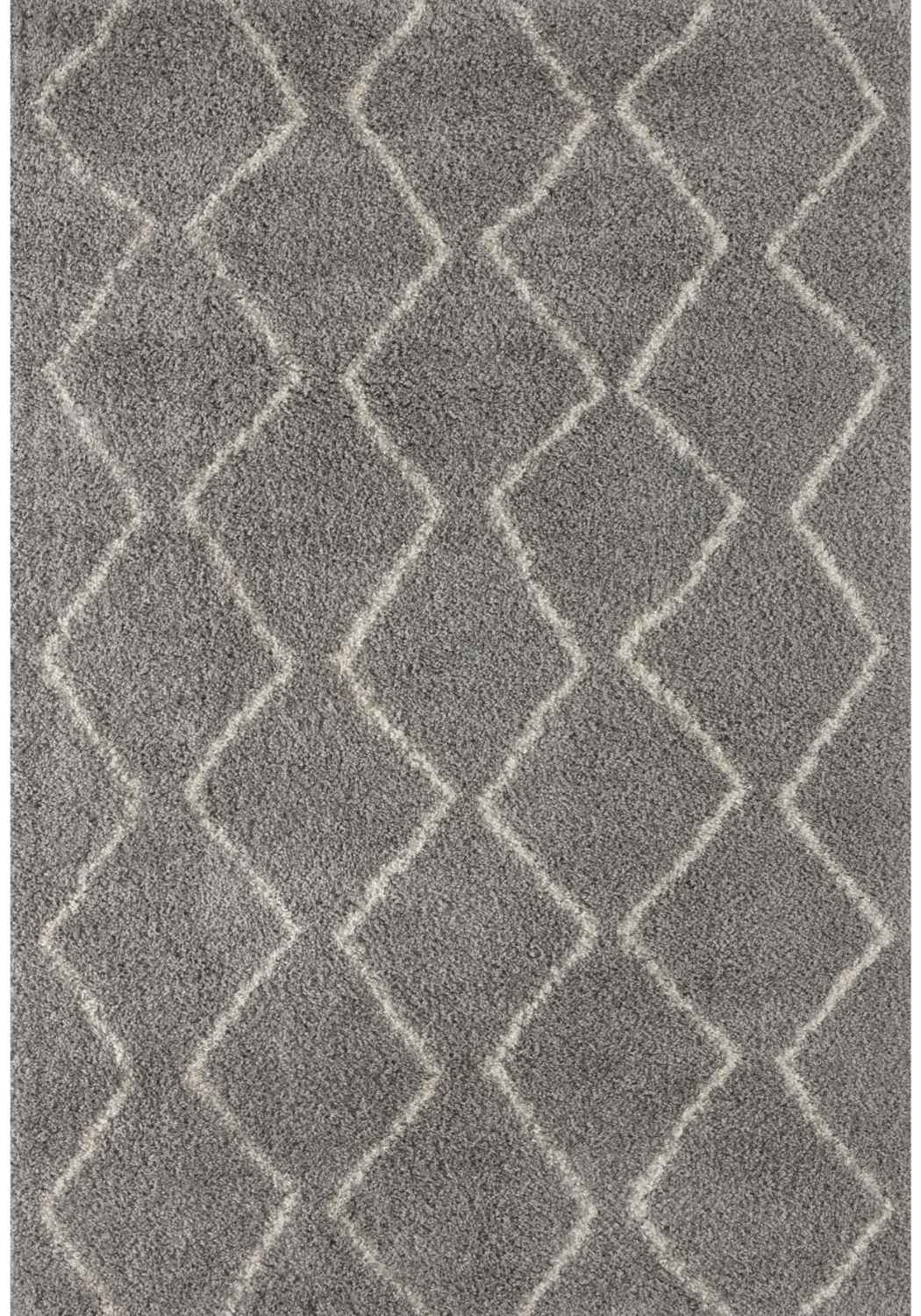 Moroccan Grey Shaggy Rug | 810