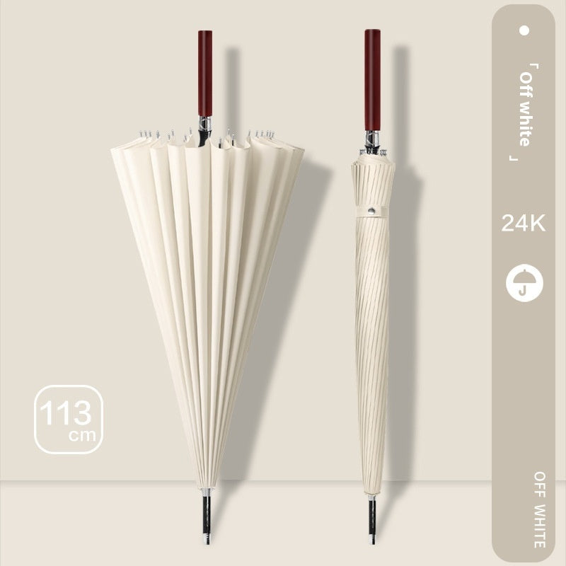 Men's Large Premium Business Umbrella with Wooden Handle