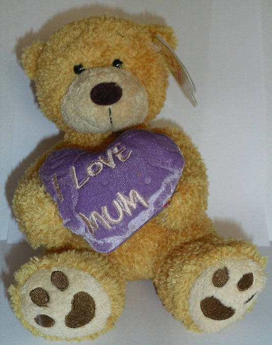 6,5 "BONNIE OURS VIOLET COEUR I LOVE MUM POUR LA FÊTE DES MÈRES, UN ANNIVERSAIRE