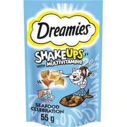 Dreamies Shakeups Seafood 55g - Case of 8
