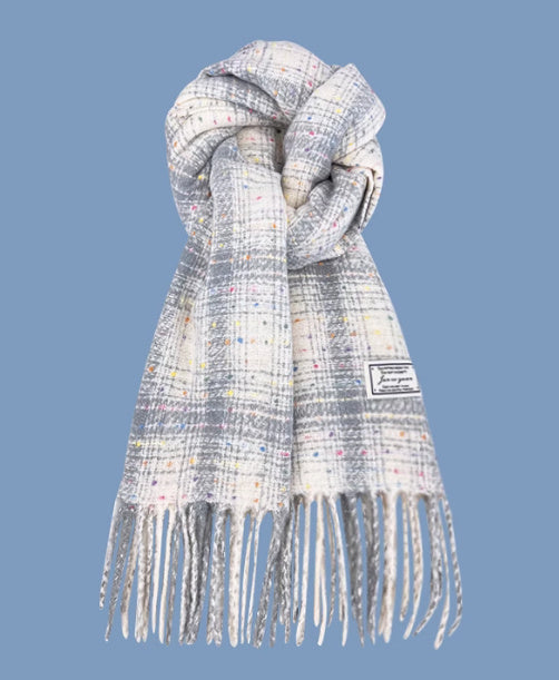 All-match Plaid Imitation Cashmere Women's Warm Scarf