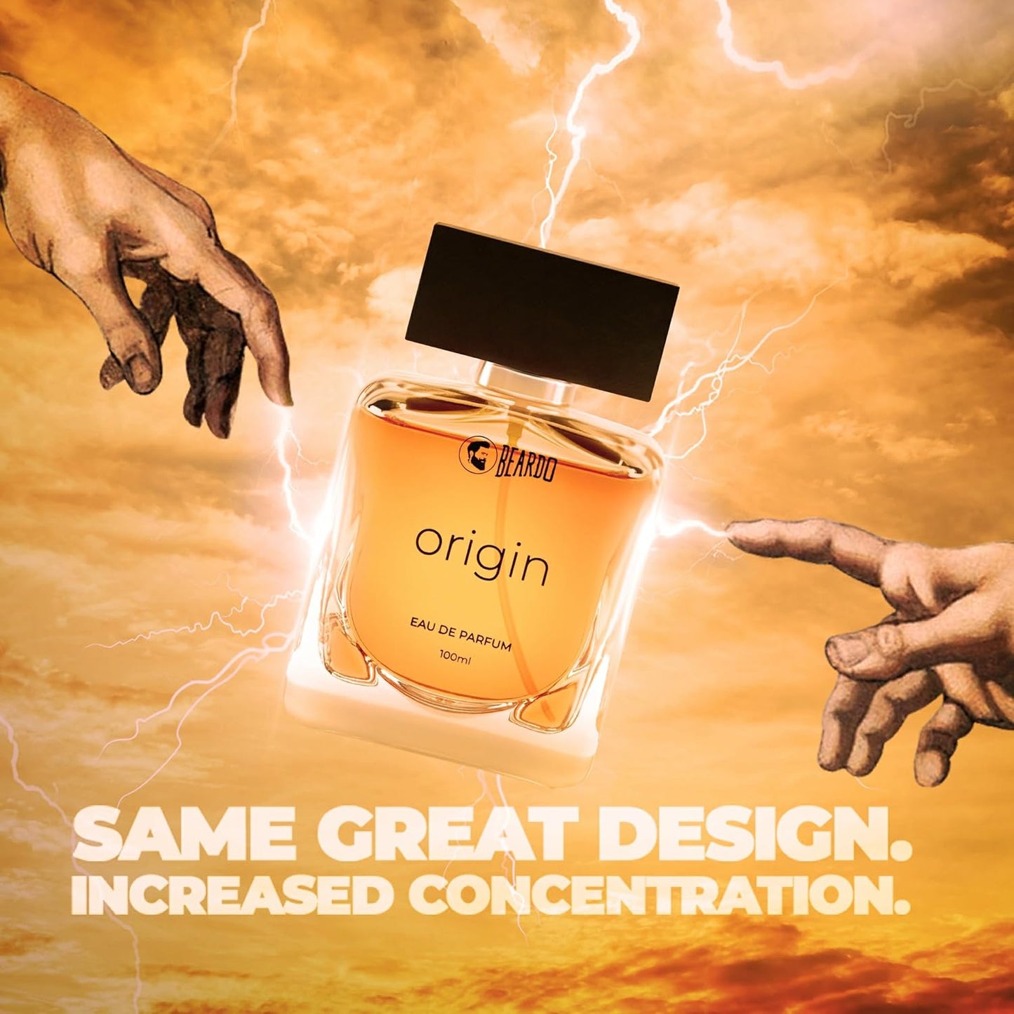 Beardo Origin Men's Perfume 100ml Aqua Musky Long-Lasting Fragrance