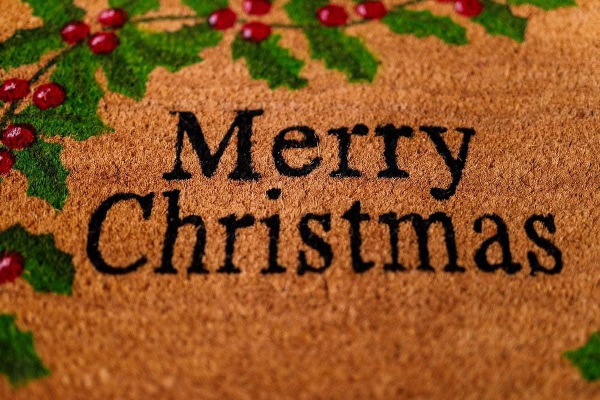 Xmas Non-Slip Coir Doormat