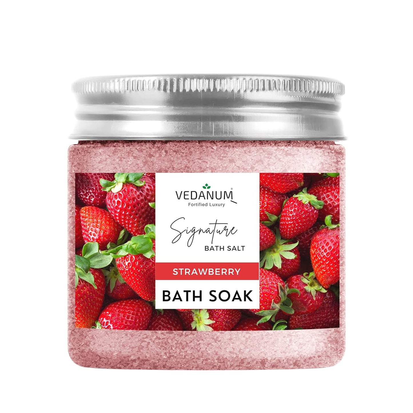 Vedanum Rose Geranium Bath Salt 200g for Relaxation & Skin Care