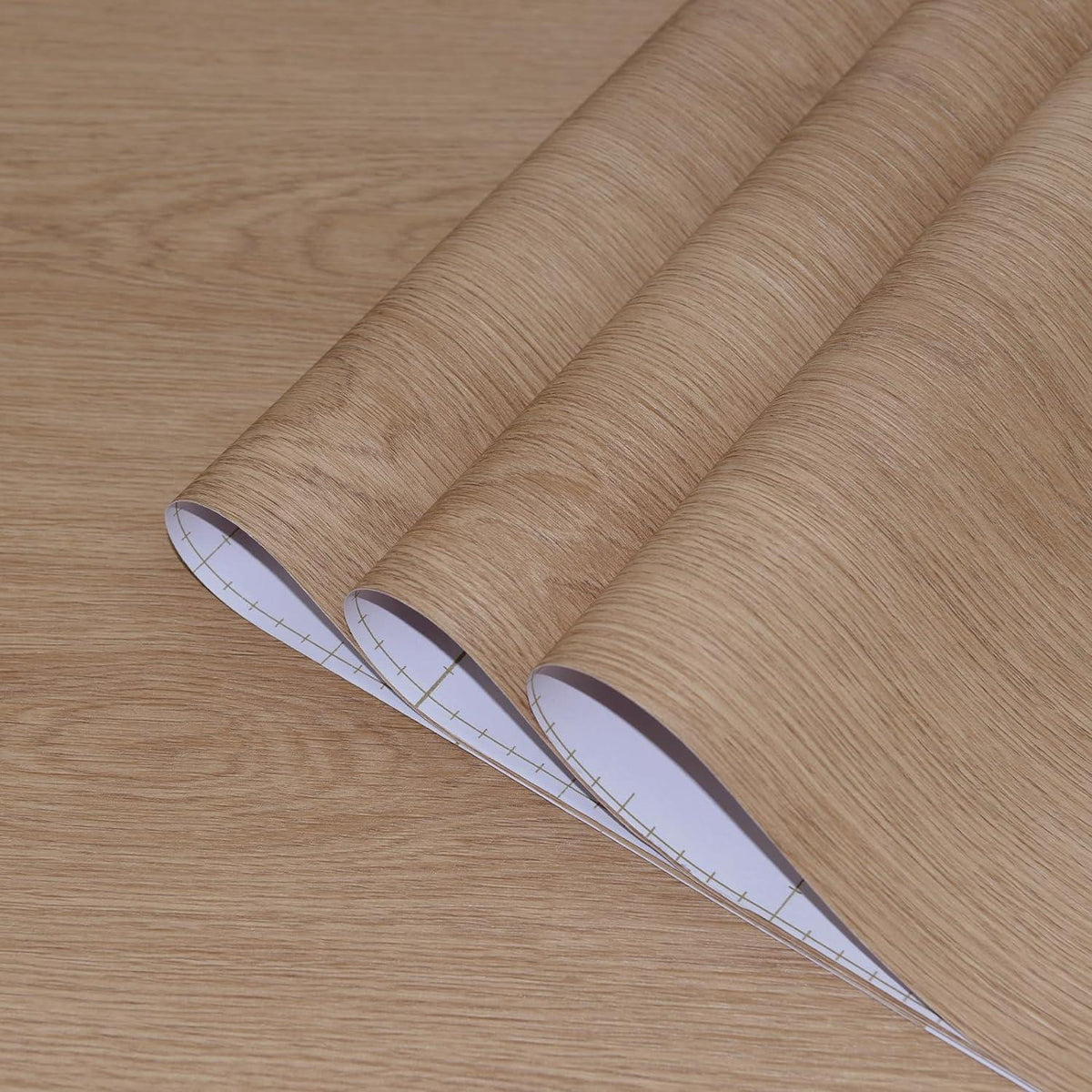 Wood Effect Wallpaper Self Adhesive Vinyl Matte Waterproof 31.5x157in TOTIO