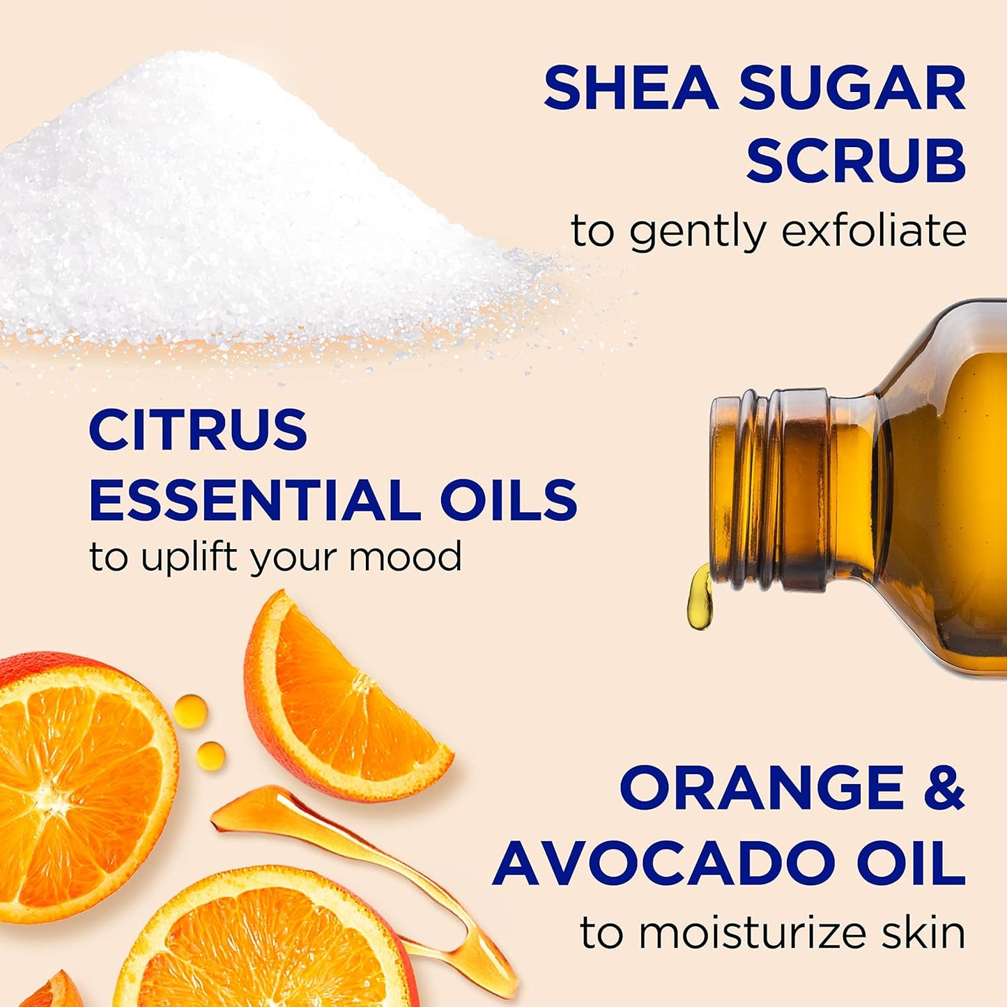 Dr Teal's Citrus Sugar Scrub with Essential Oils & Vitamin C 538g