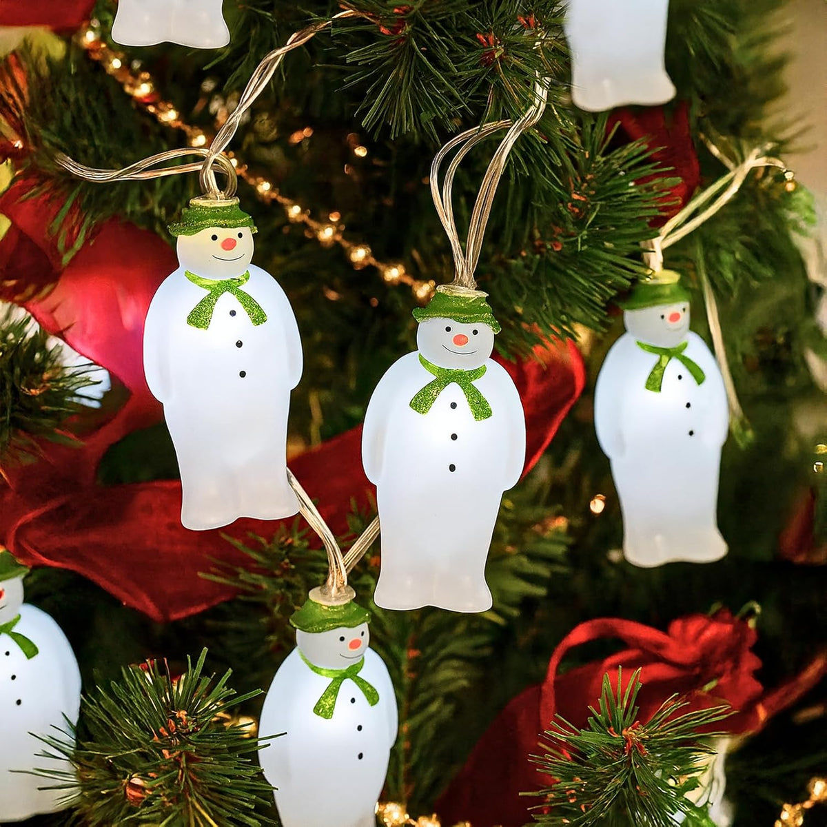 10pc Snowman LED Christmas String Lights