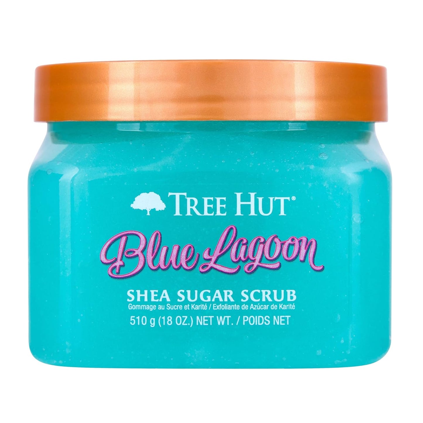 Tree Hut Blue Lagoon Shea Sugar Scrub 510g Exfoliates & Hydrates Skin