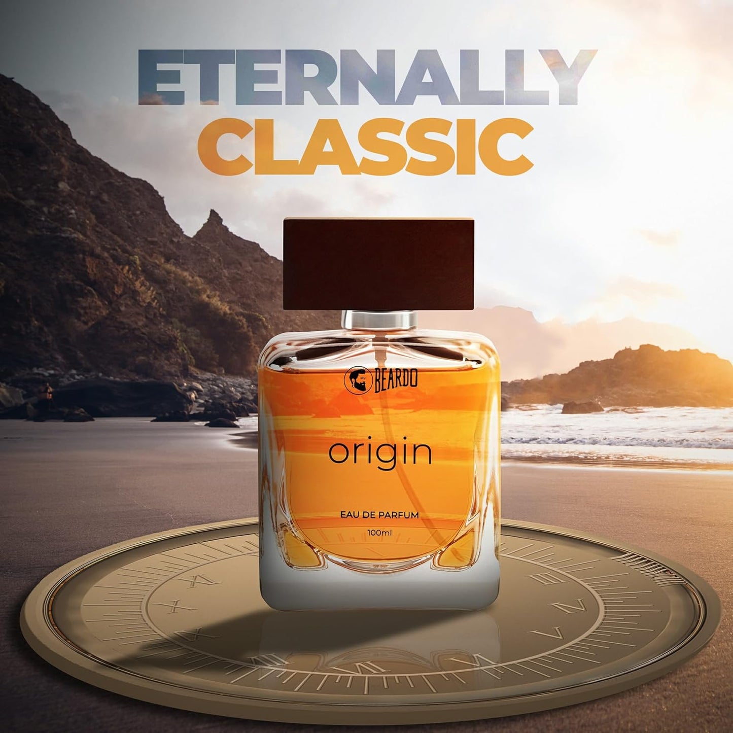 Beardo Origin Men's Perfume 100ml Aqua Musky Long-Lasting Fragrance