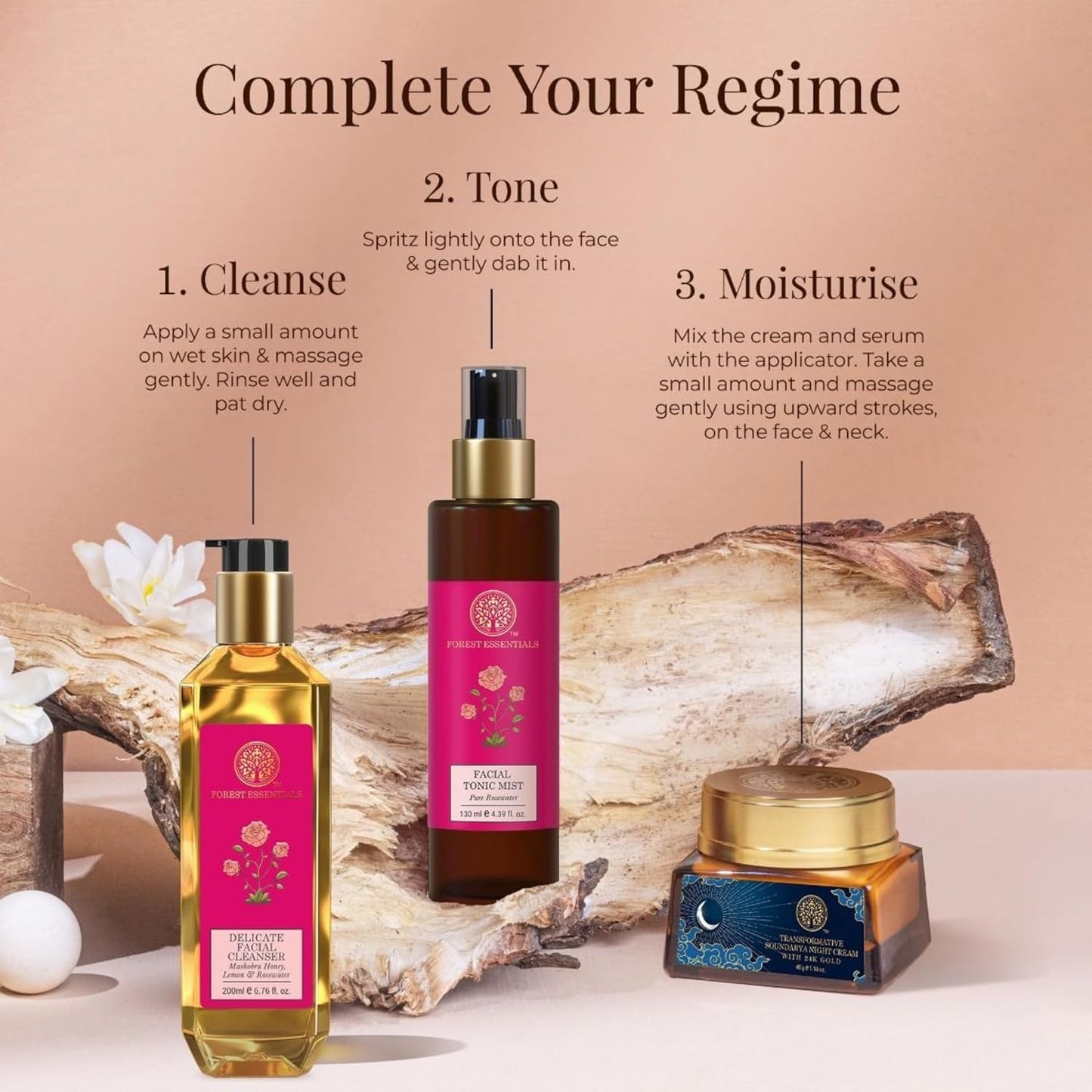 Forest Essentials Soundarya Night Cream | 24K Gold Anti-Aging Formula | Dry Skin