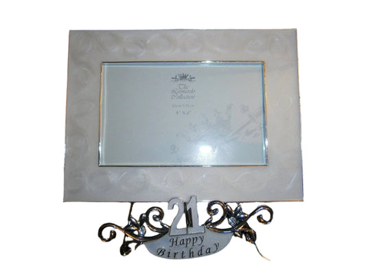 18 th happy birthday photo frame 4"x6"
