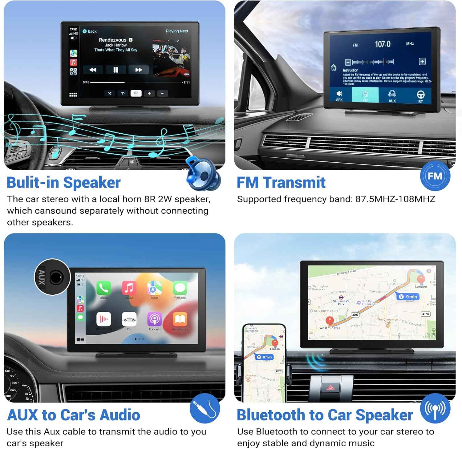SmartDash™ CarPlay Tablet (7 Inch)