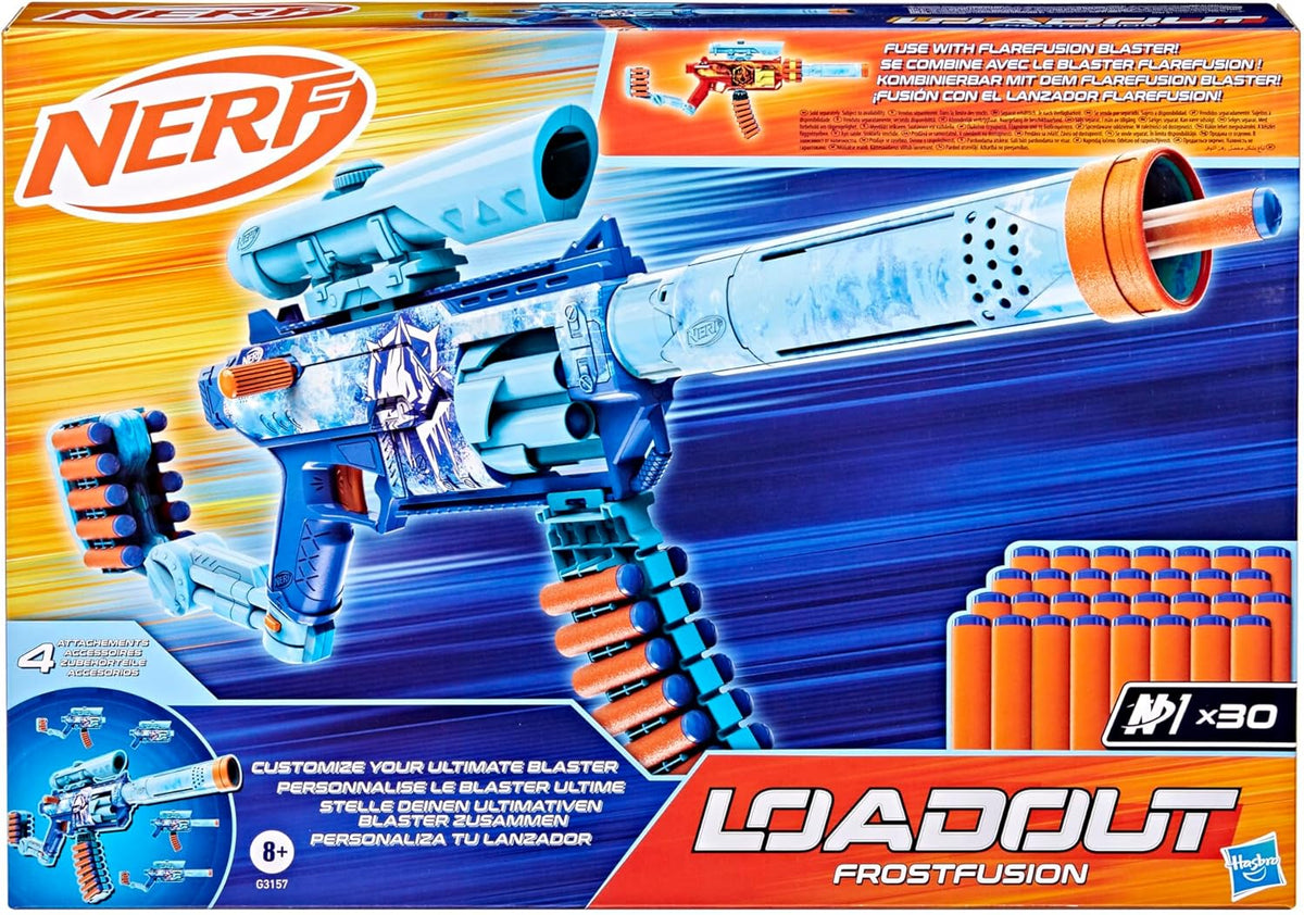 Nerf Loadout FrostFusion Blaster and 30 N1 Darts