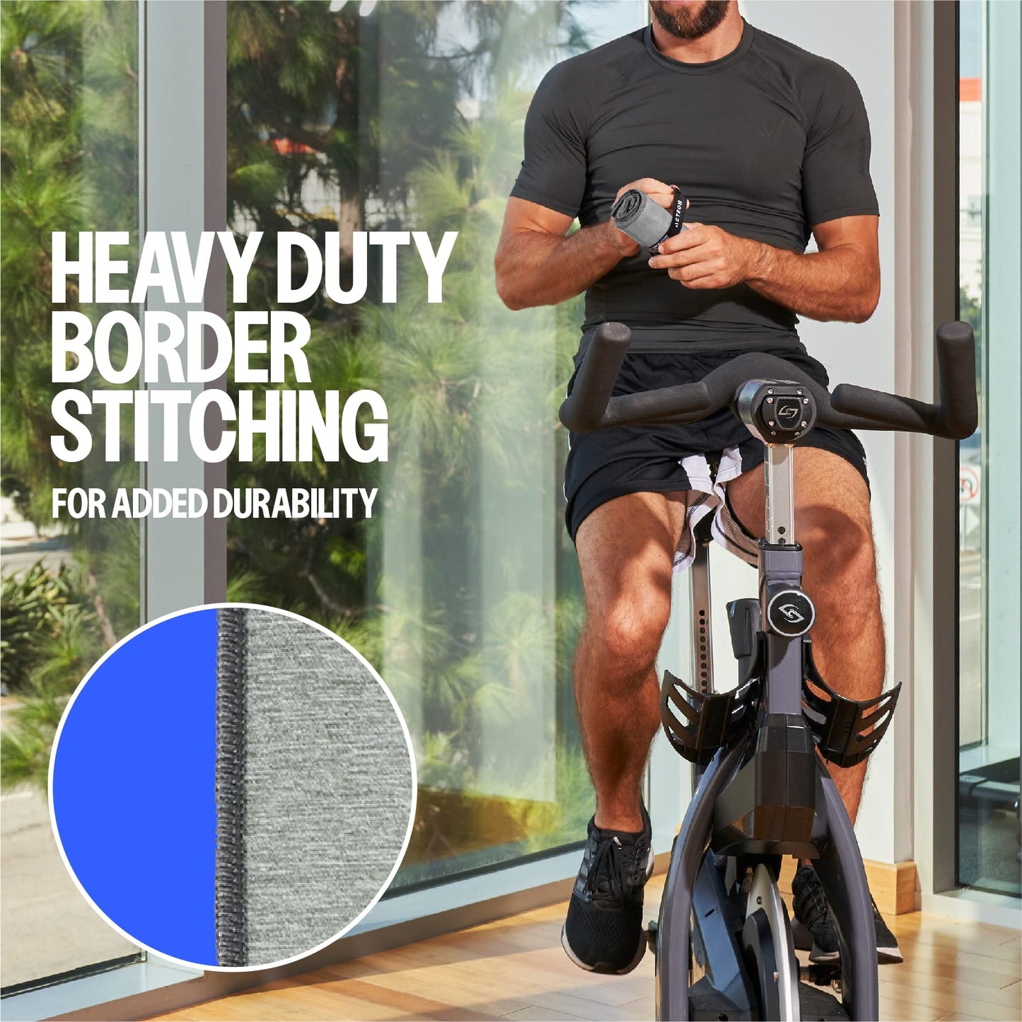 Acteon Microfiber Gym Towels 5 Pack, Quick Dry Silver ION Odor-Free Sweat Towel, Super Absorbent Fast Drying for Men/Women