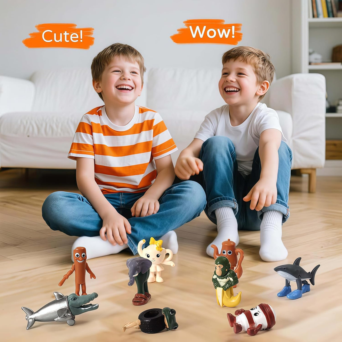 Italian Brainrot Steal a Brainrot Toys, 24 PCS Brain Rot Action Figure, 1.8" Tralalero Tralala Tung Tung Tung Sahur Doll, Party Favors for Kids Birthday Decor