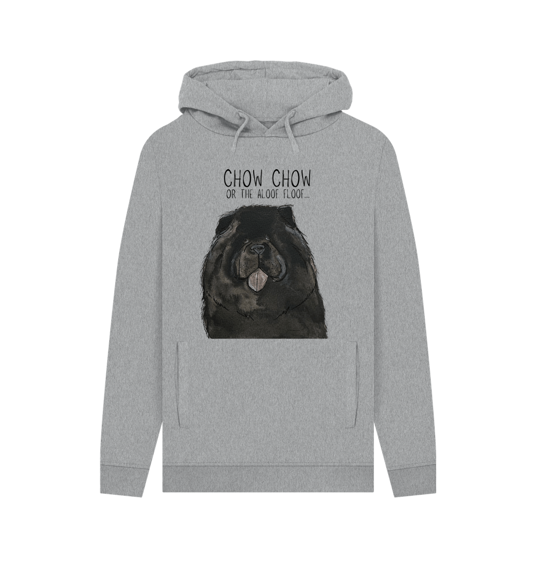 Black Chow Chow 'The Aloof Floof' Men's Hoodie – Stylish and Cozy