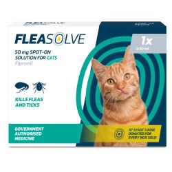 Fleasolve Spot on Cat 1 Treatment - Case of 6