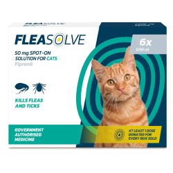 Fleasolve Spot on Cat 6 Treatment - Case of 6
