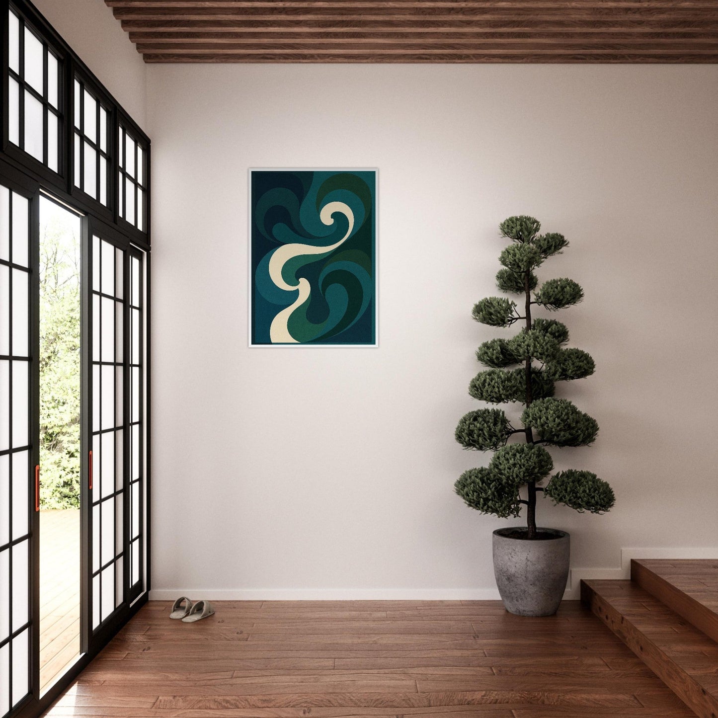 Abstract Awaken - Premium Matte Paper Wooden Framed Poster