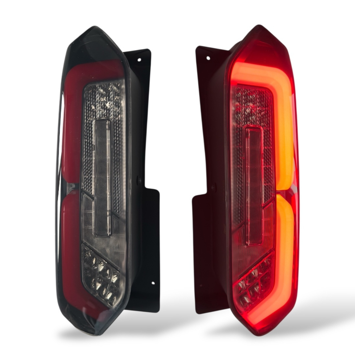For New Ford Transit Custom 2024-2026 Full LED Rear Lights | Smoked Tail Light Upgrade | Van-X