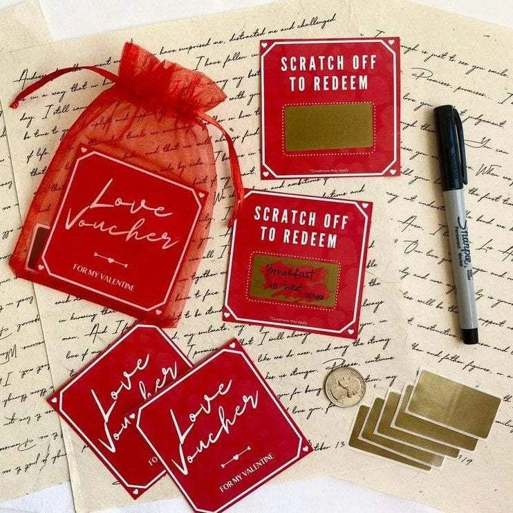 Love Scratch-off Custom DYI Gift 2024 Valentine's Day Scratch-off