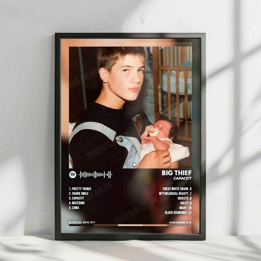 Big Thief "Capacity" Album Cover Poster - with Complete Tracklist