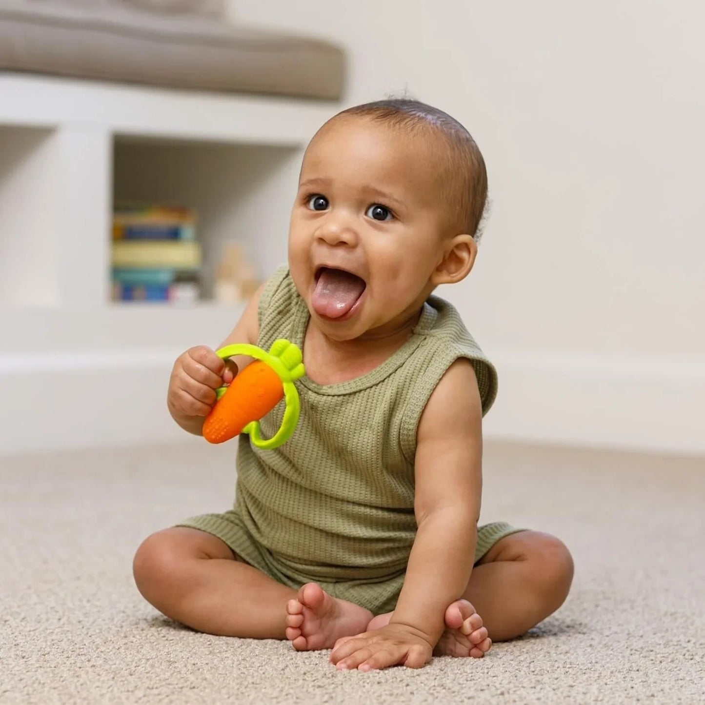 Infantino Lil' Nibbles Teether - Carrot