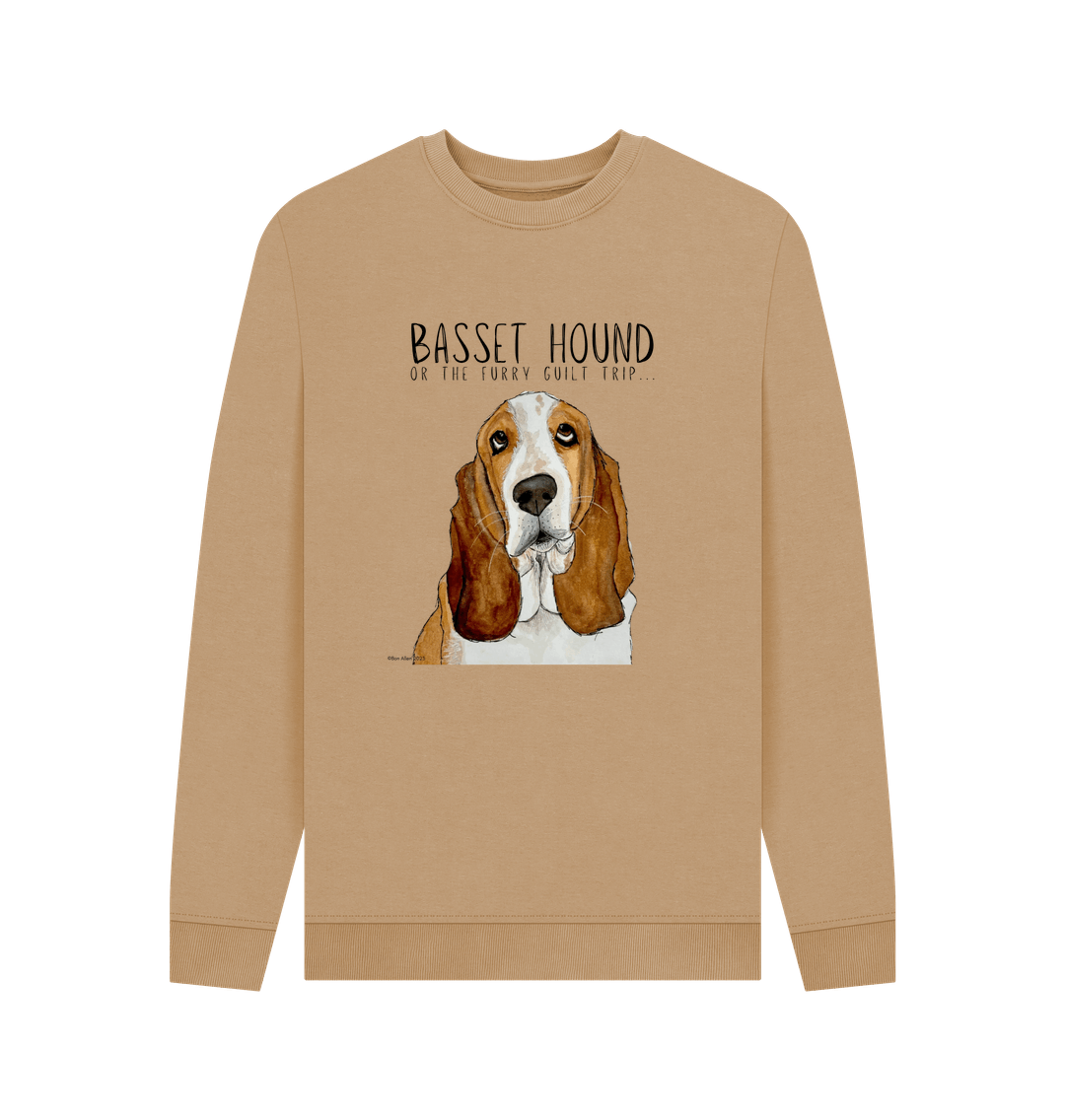 Basset Hound Crew Neck Sweatshirt: The Ultimate Furry Guilt Trip