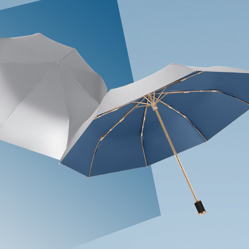 Double-layered Tri-fold Dual-use Umbrella