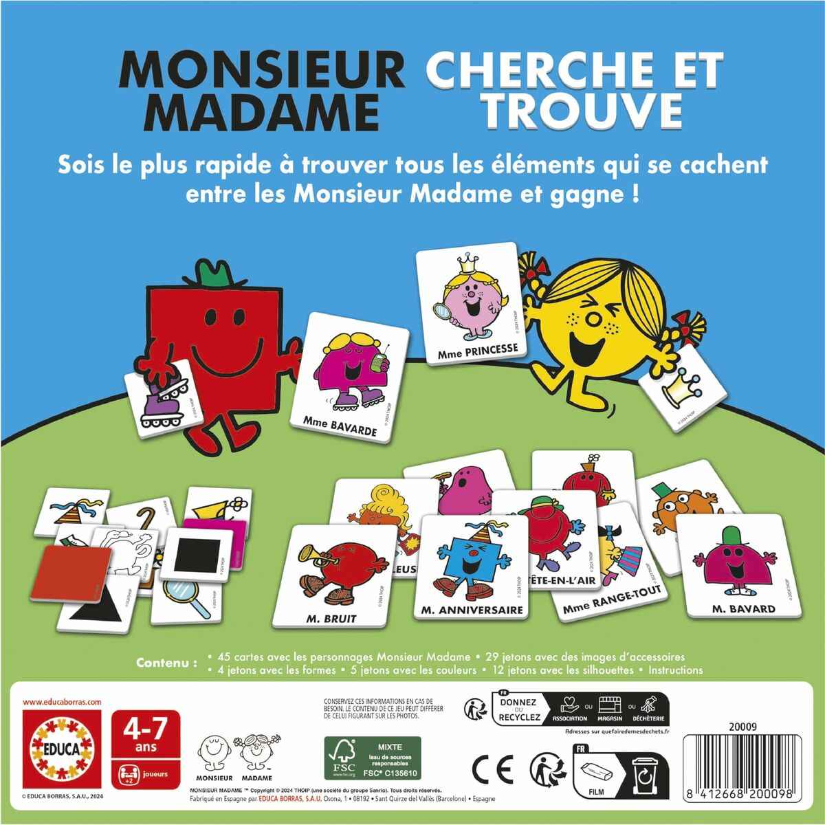 Educational Game Educa Mr. Men and Women